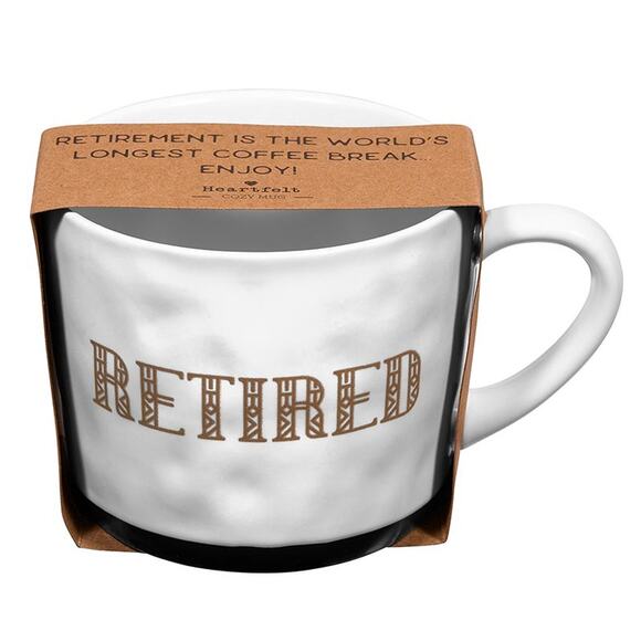 Nice Large 15oz Handmade style Coffee Gift Mug for Happy Retired Person - Picture 1 of 4